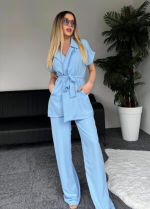 Син ленен комплет