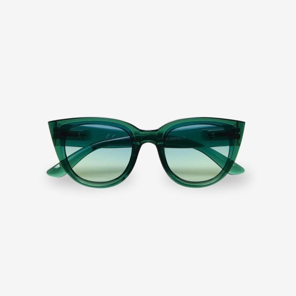 Okkia-Sunglasses-Silvia-Green-OK020-TGR Okkia Sunglasses Silvia Cat Green