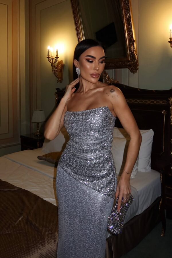 Сребрен светкав корсет