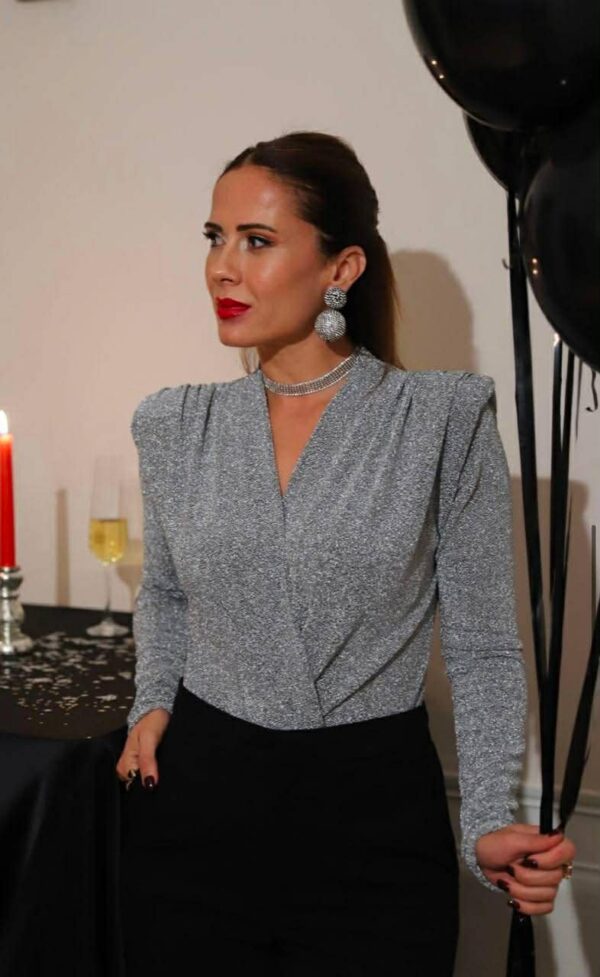 Сребрено боди