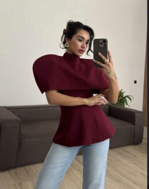 Бордо дводелен топ